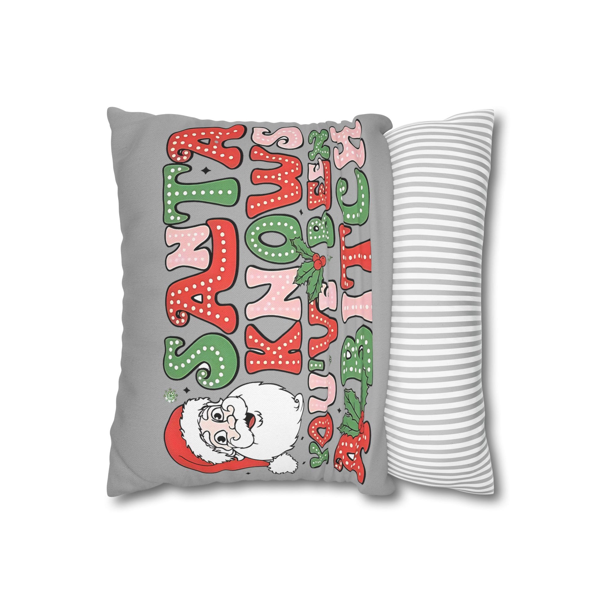 Funny Christmas Pillowcase - Santa Knows You've Been A Bit... Unique Decorative Accent for Holiday Decor, Perfect Gift for Friends and Family - VYBE Shop