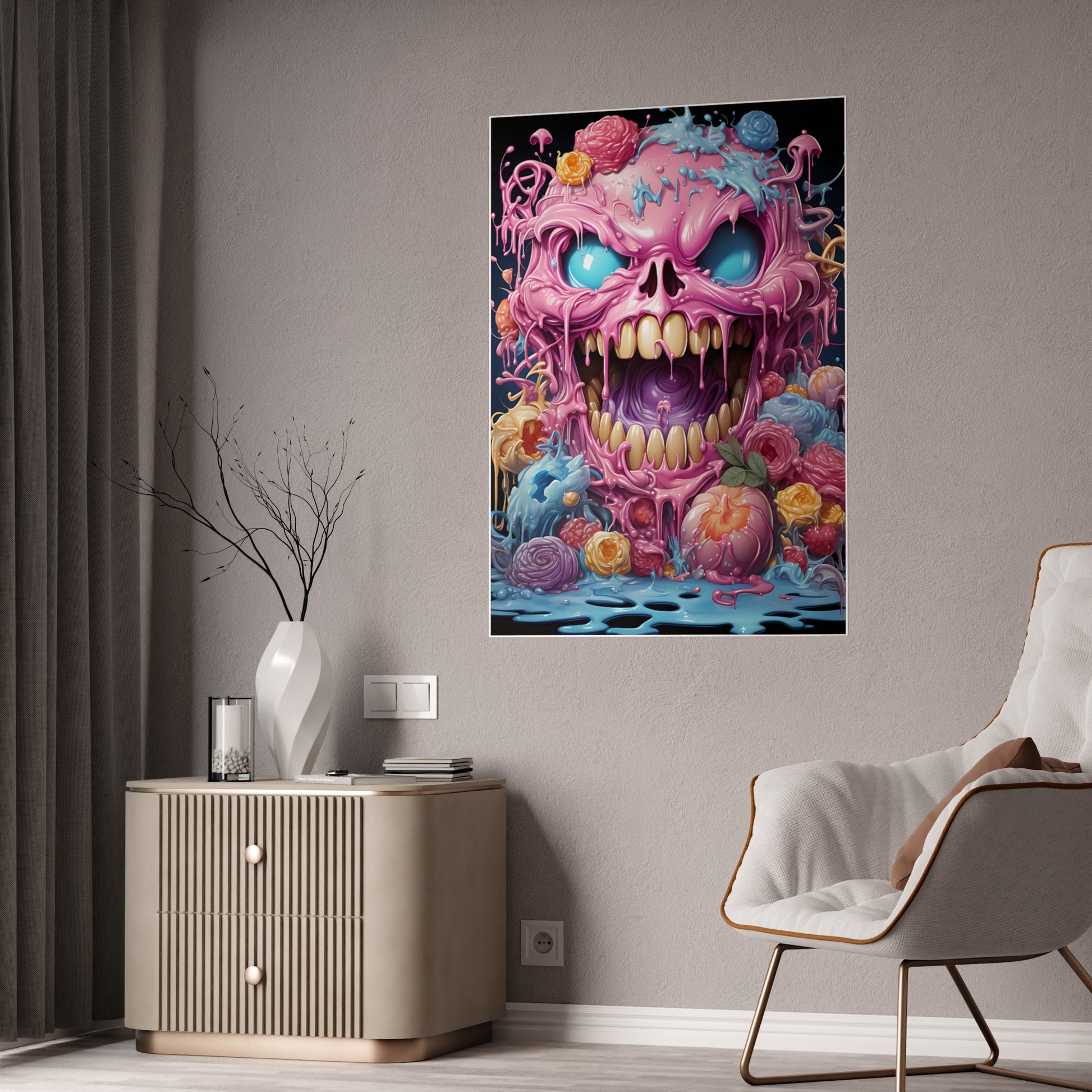 Colorful Kawaii Monster Art Poster - VYBE Shop