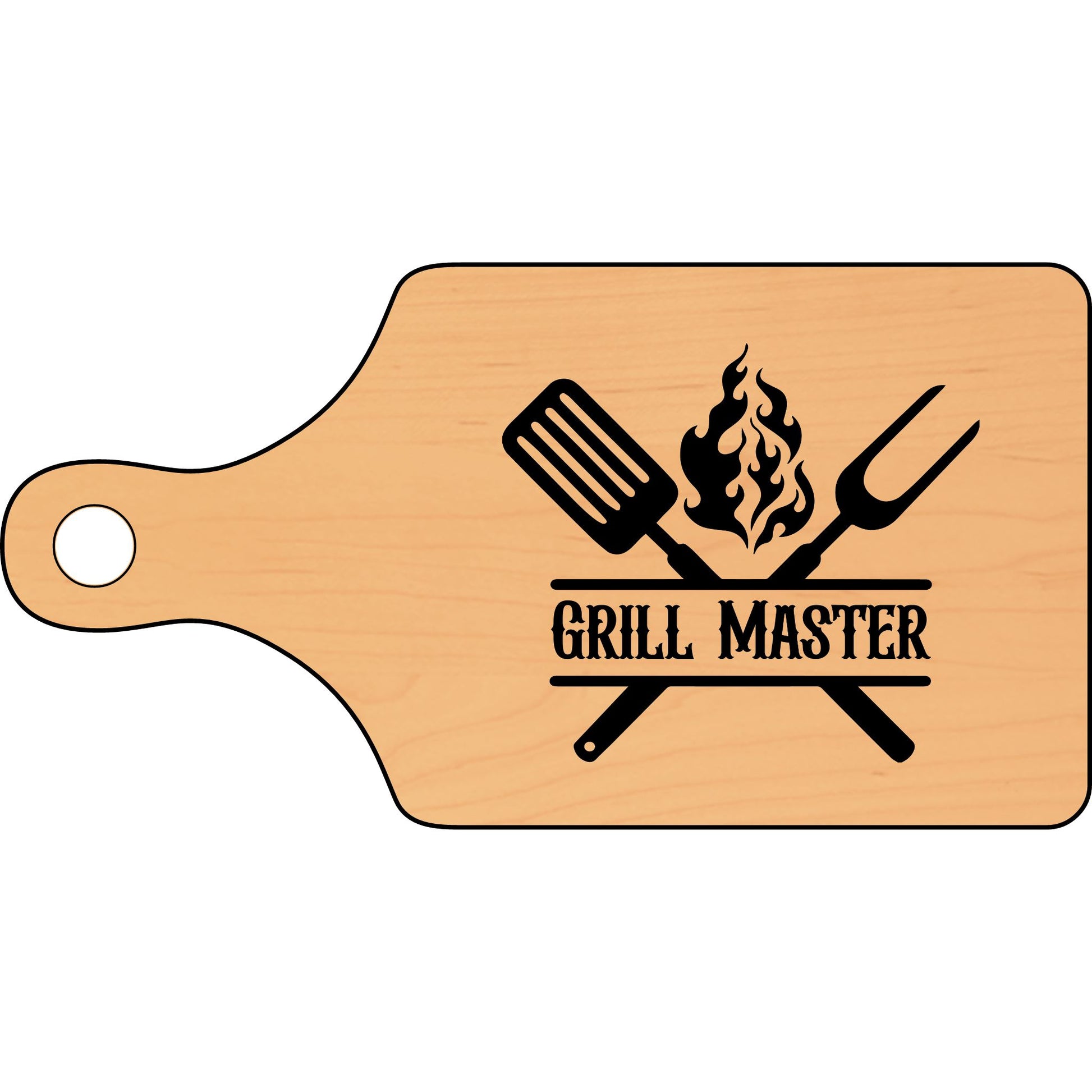 Grill Master Cutting Board - Engraved Wooden Cutting Board for BBQ Lovers and Enthusiasts - VYBE Shop