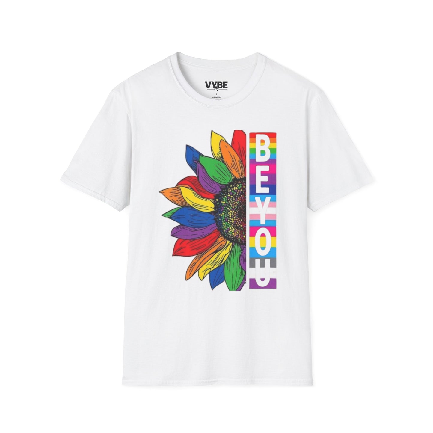 LGBTQ Colorful Sunflower Pride Be You T-Shirt - VYBE Shop