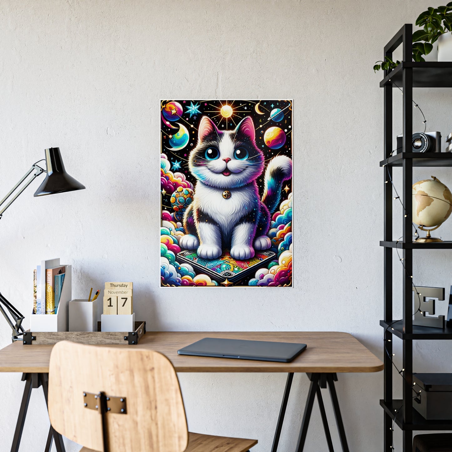 Cosmic Cat Posters - Colorful Wall Art for a Whimsical Home - VYBE Shop