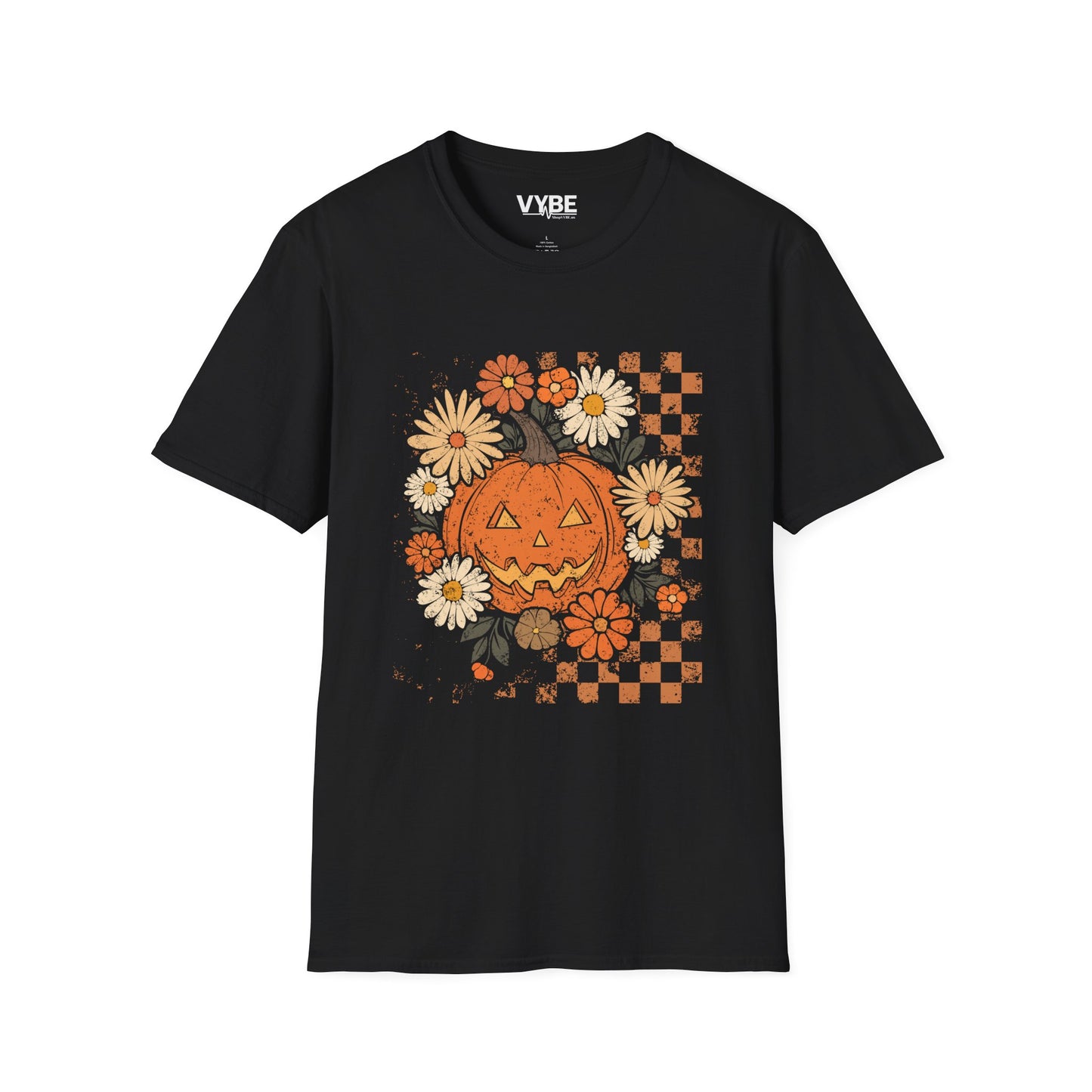 Autumn Pumpkin Floral T-Shirt - VYBE