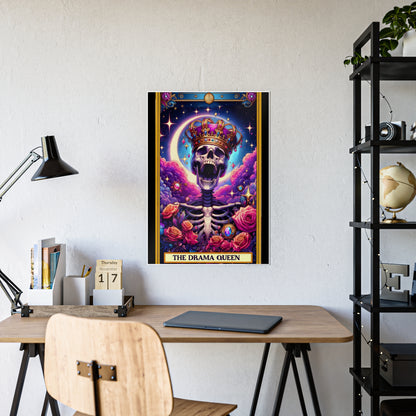 Drama Queen Skeleton Poster - Unique Tarot Wall Decor for Your Space - VYBE Shop