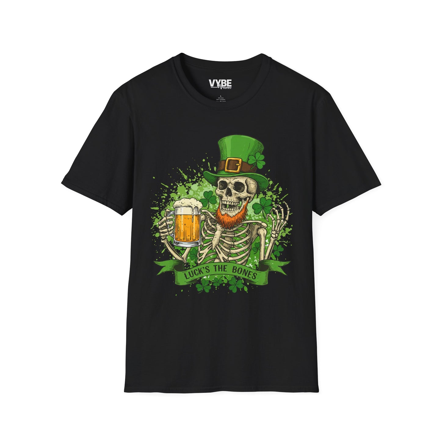 St. Patrick's Day Skeleton T-Shirt - VYBE