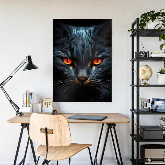 Cat Mystical Cat Poster - Unique Wall Art for Home Decor and Halloween Decoration, Perfect for Cat Lovers - VYBE Shop