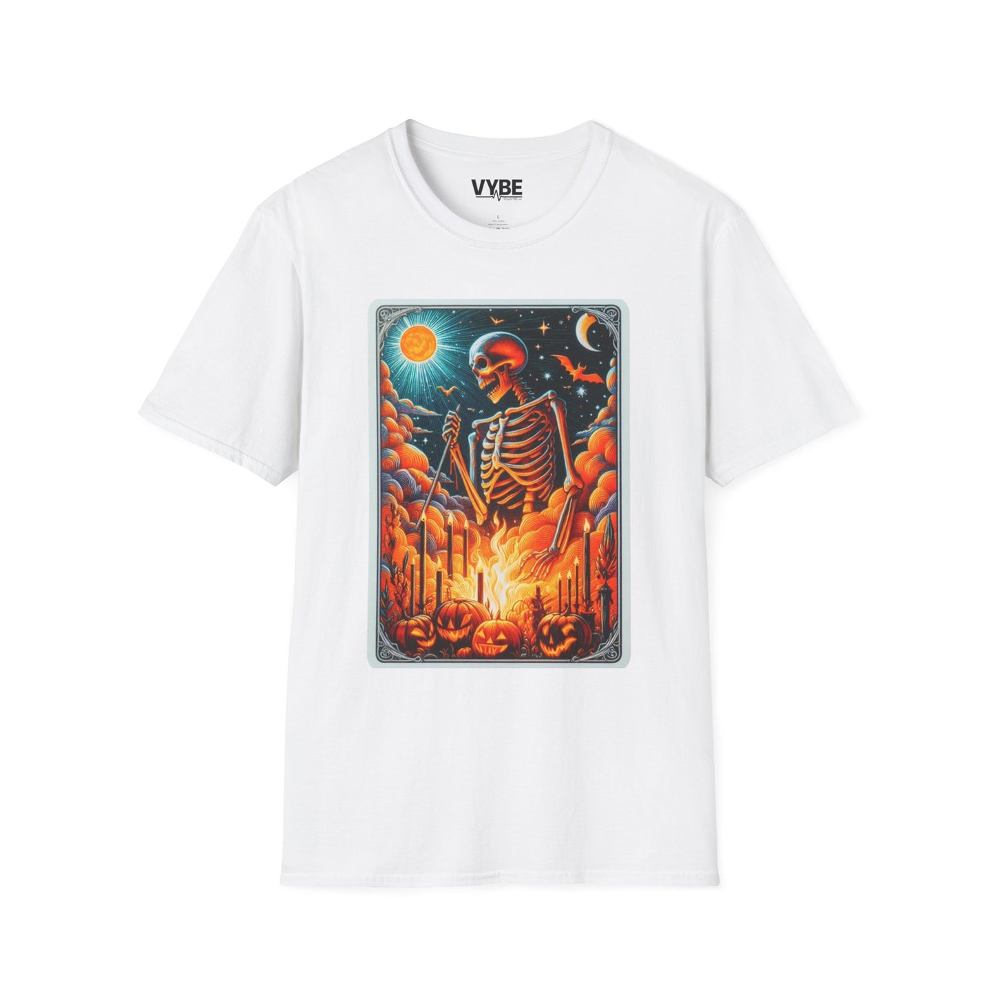 Halloween the Skeleton Tarot Tee for Spooky Style - VYBE Shop