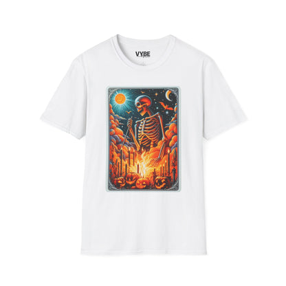 Halloween the Skeleton Tarot Tee for Spooky Style - VYBE Shop