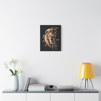 Reigion- Lion of Judah Canvas Art, Bold Wall Decor for Faith and Inspiration, Religious Home Decor, Lion Artwork, Spiritual Wall Art - VYBE Shop