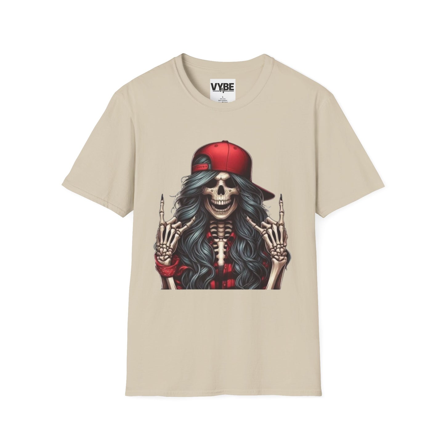 Skeleton Rock Vibes T-Shirt - VYBE Shop