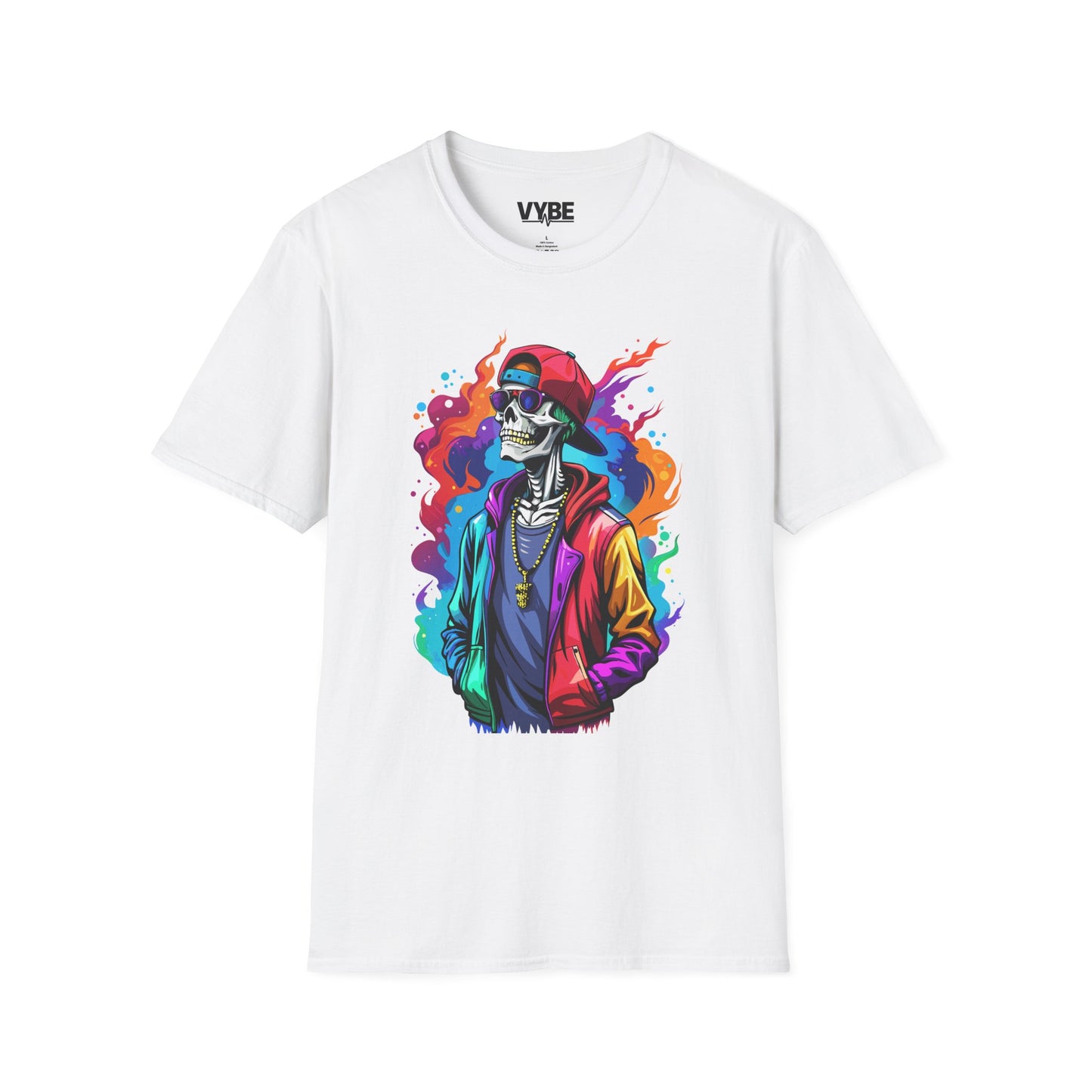 Vibrant Urban Skeleton T-Shirt - VYBE Shop
