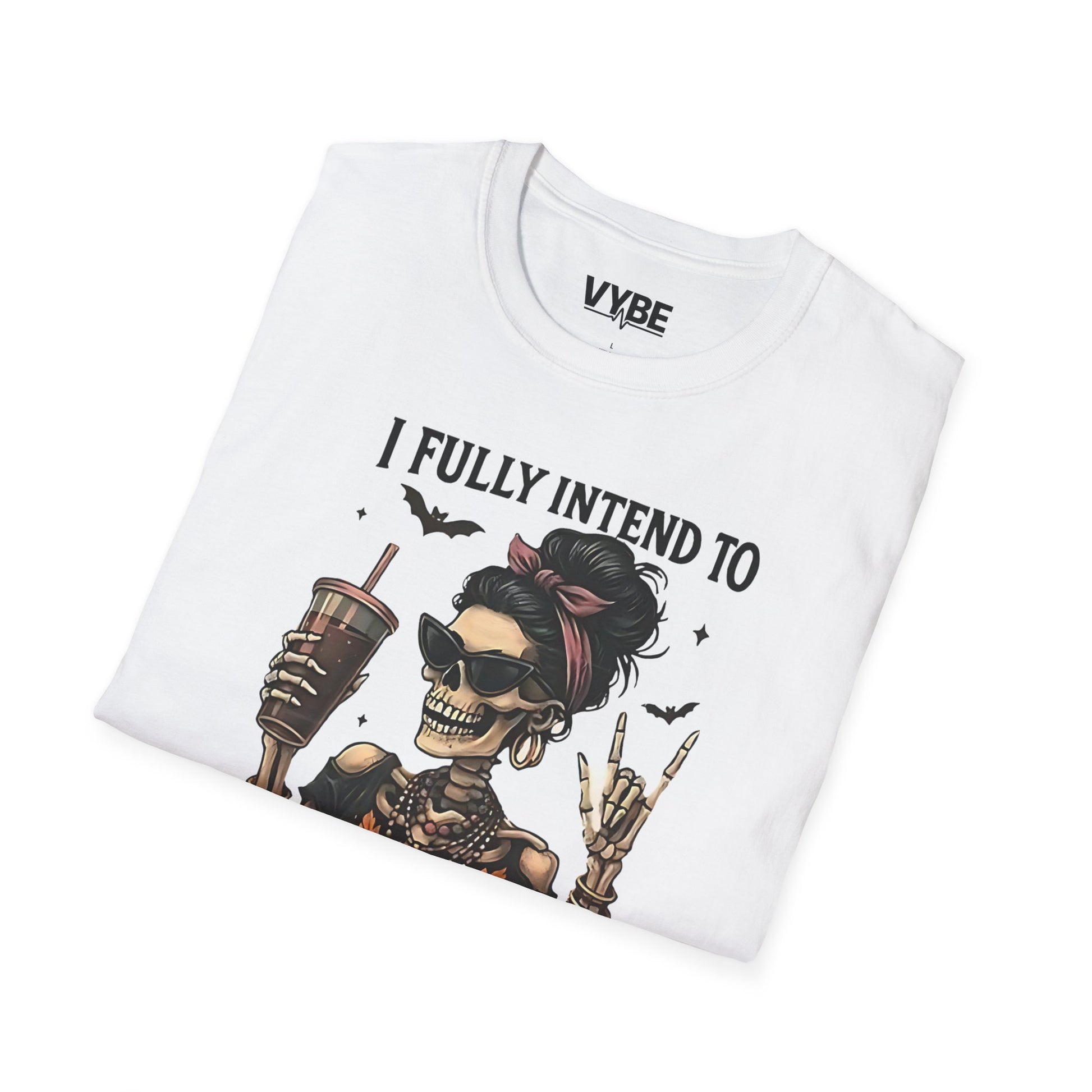 Edgy- Skeleton Haunting List T-Shirt, Funny Halloween Tee, Unisex Graphic Shirt, Gift for Halloween Lovers - VYBE Shop