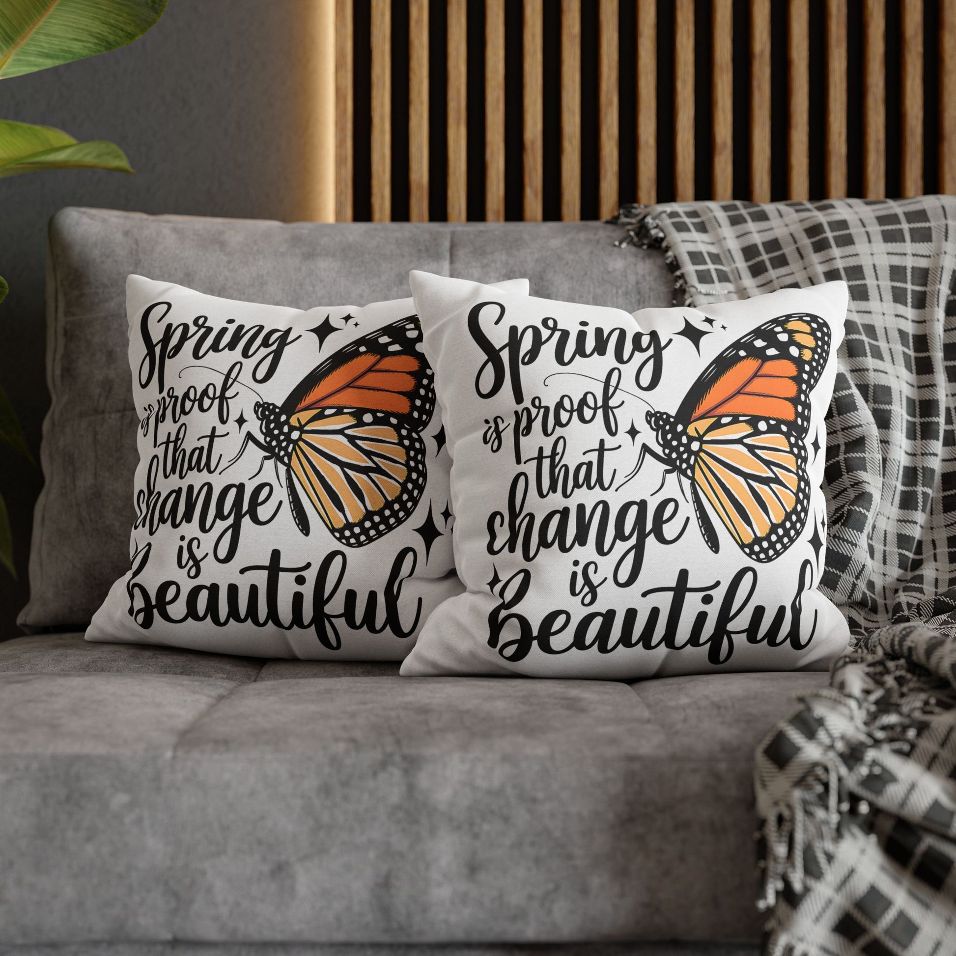 Spring Butterfly Pillowcase - Boho Home Decor for Nature Lovers, Perfect Spring Gift - VYBE Shop