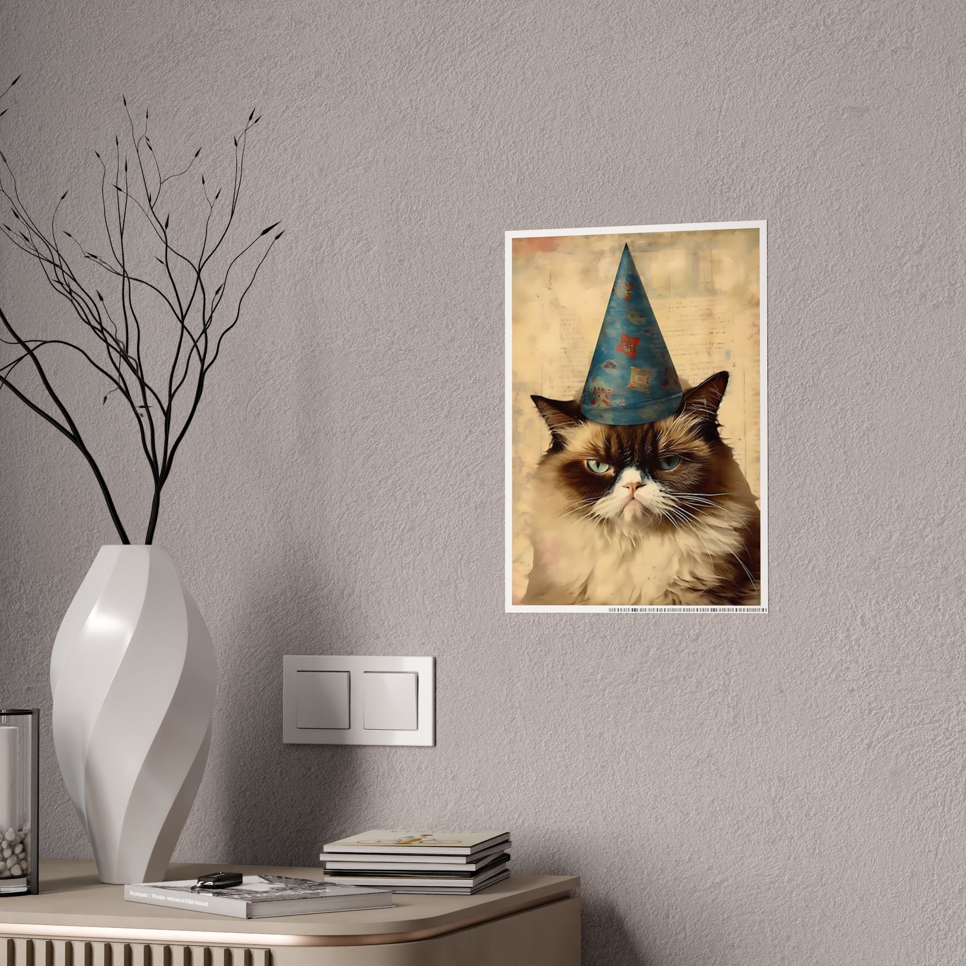 Grumpy Cat Poster - Fun Party Art Print for Cat Lovers - VYBE Shop