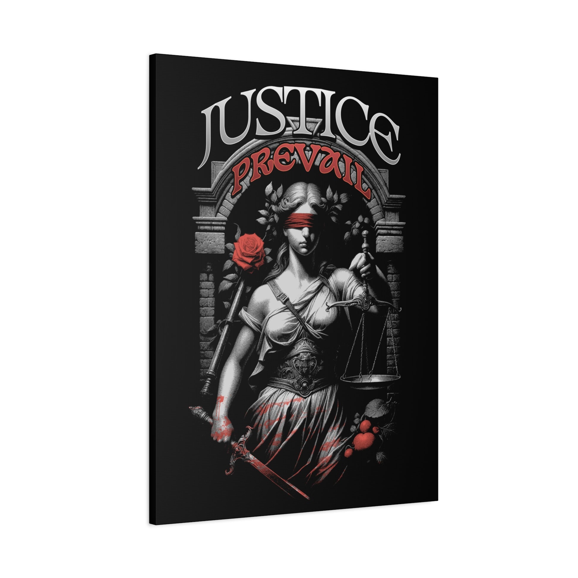 Justice Prevail Canvas Art Print, Wall Decor for Lawyers, Gift for Activists, Office Wall Art, Inspirational Home Decoration - VYBE Shop