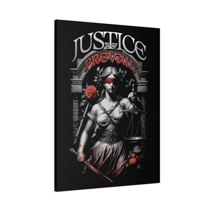Justice Prevail Canvas Art Print, Wall Decor for Lawyers, Gift for Activists, Office Wall Art, Inspirational Home Decoration - VYBE Shop