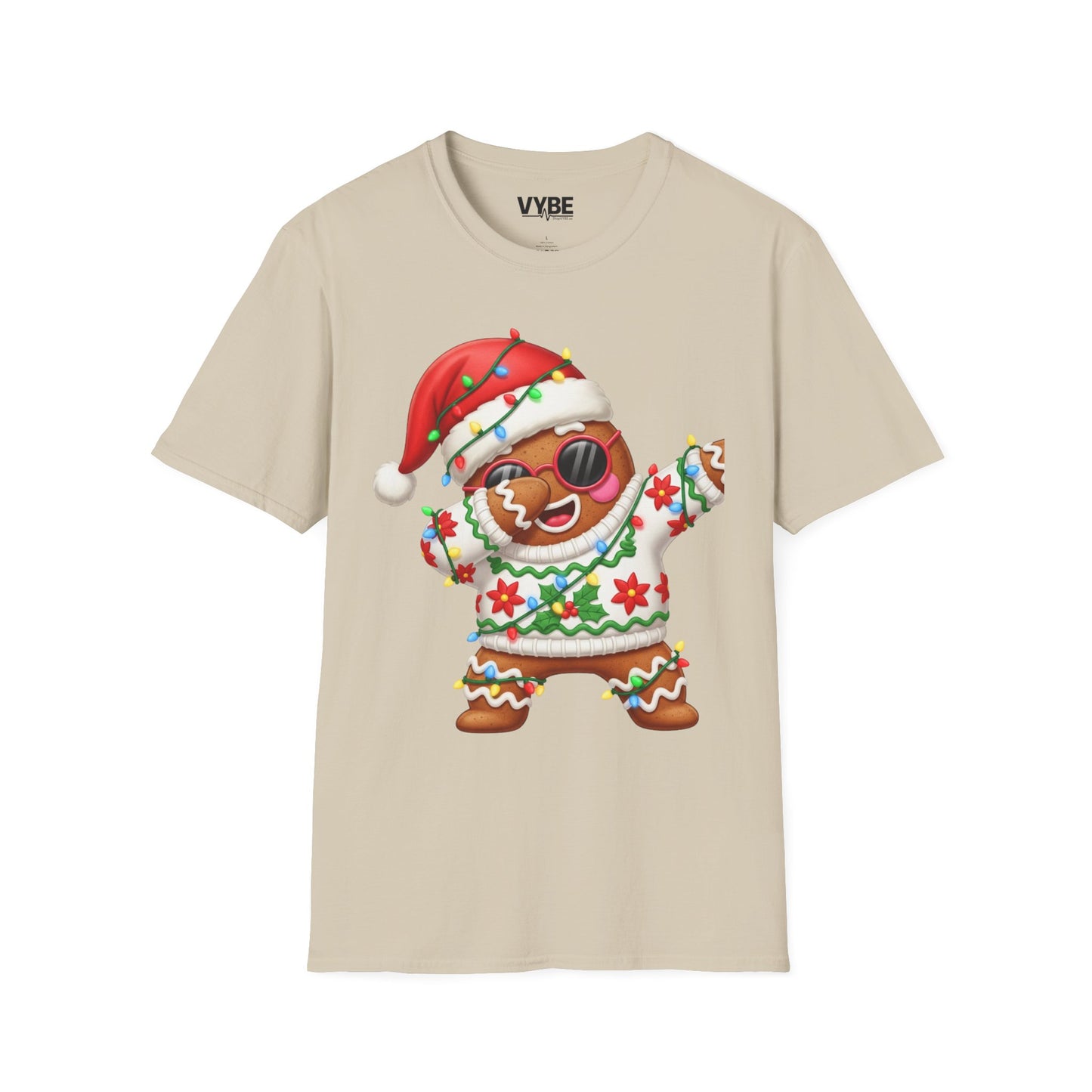 Gingerbread Dab Christmas T-Shirt - VYBE