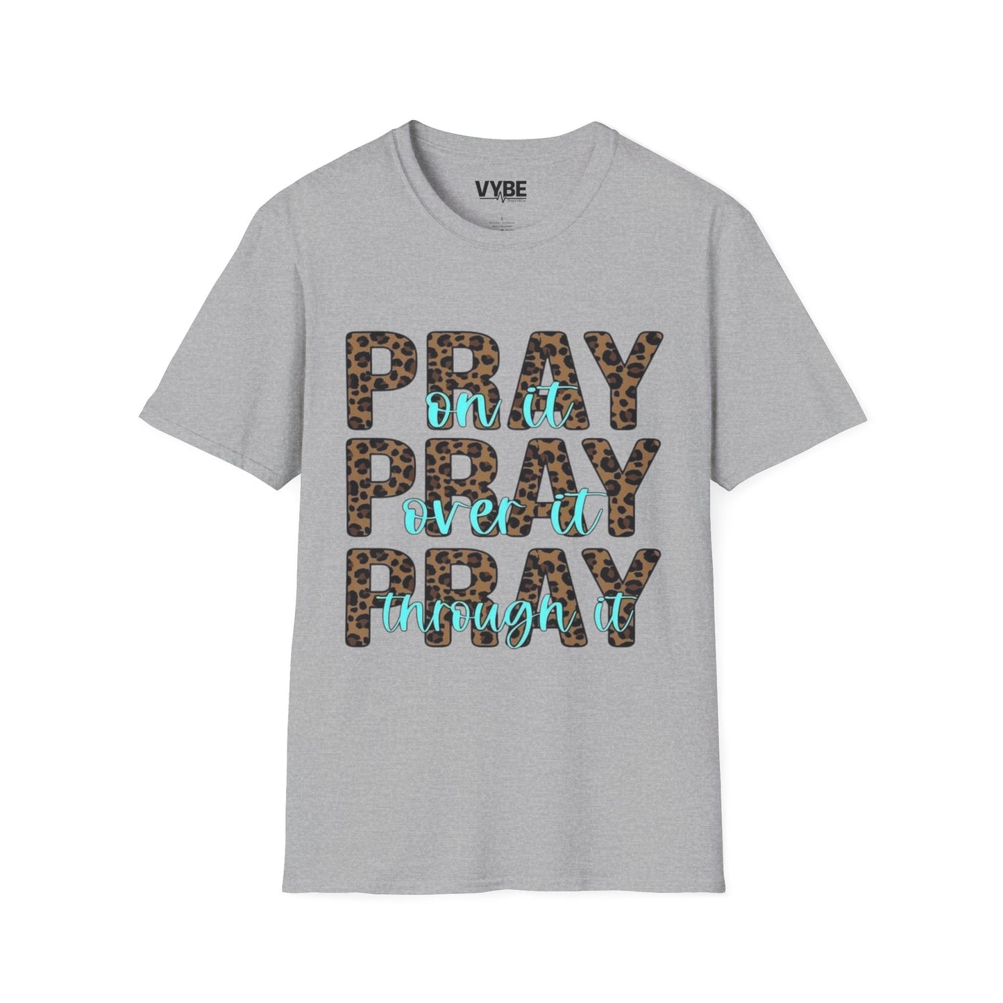 Pray Leopard Print T-Shirt - VYBE