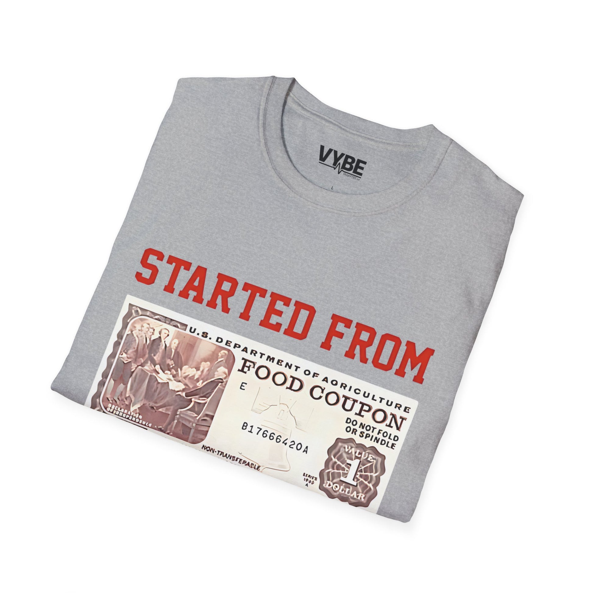 Started From The Bottom T-Shirt, Streetwear, Casual Wear, Funny Quote Shirt - VYBE Shop