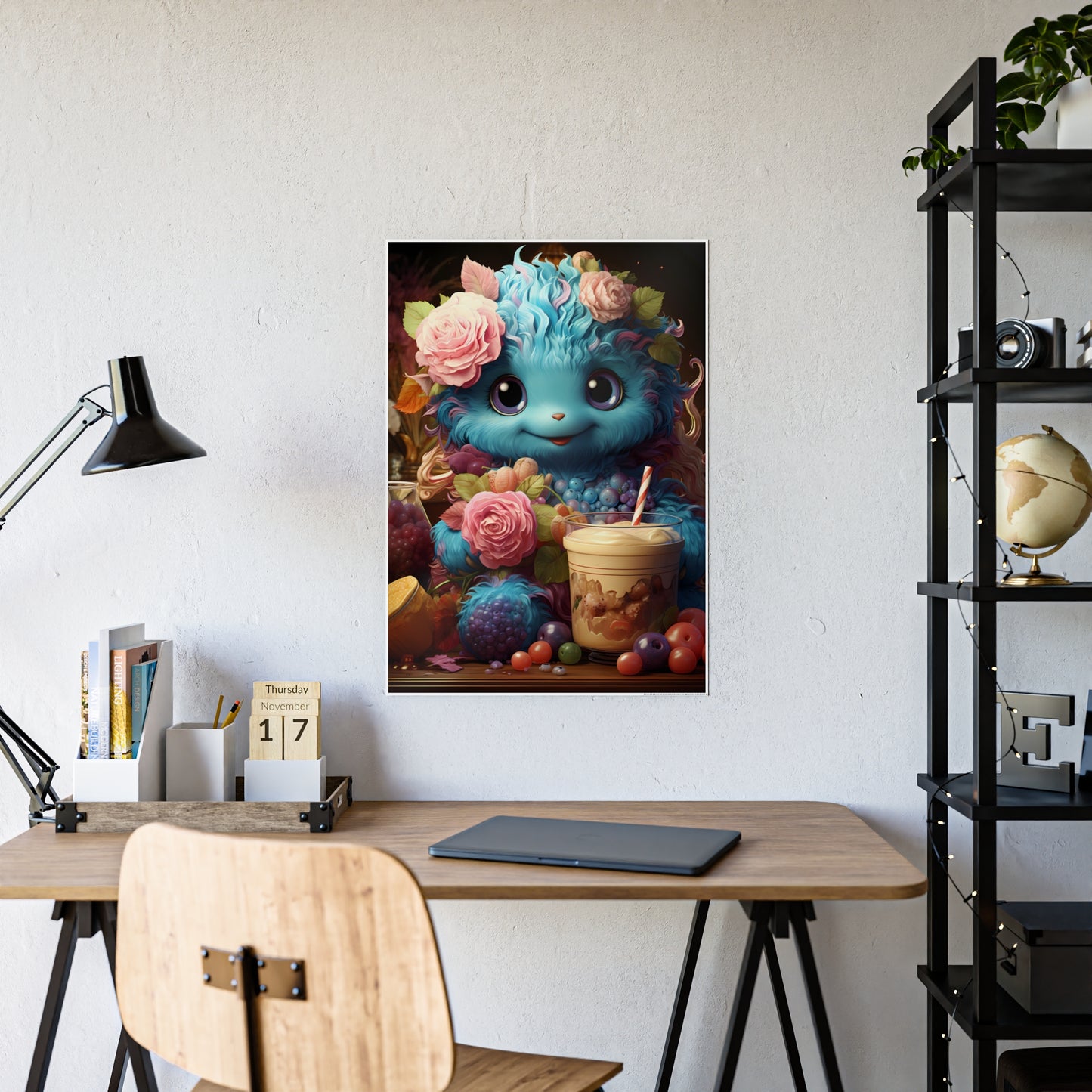 Cute Furry Creature Poster for Kids - Perfect Gift Idea - VYBE Shop
