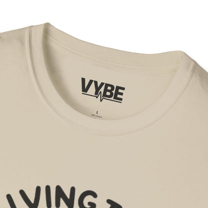 Funny- Living the Dream Skull Graphic T-Shirt - VYBE Shop