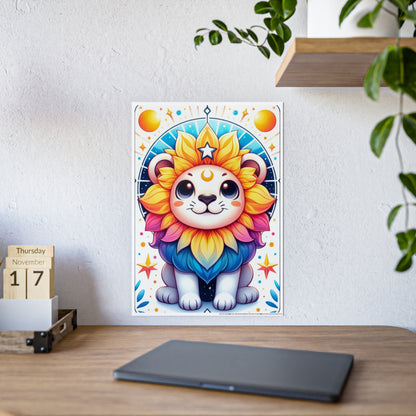Colorful Lion Art Print Poster - Glossy Wall Decor for Vibrant Spaces - VYBE Shop