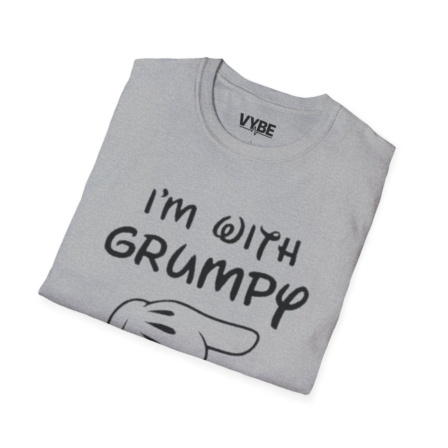 I'm with Grumpy Unisex T-Shirt, Couples Tees, Gift For Couples - VYBE Shop