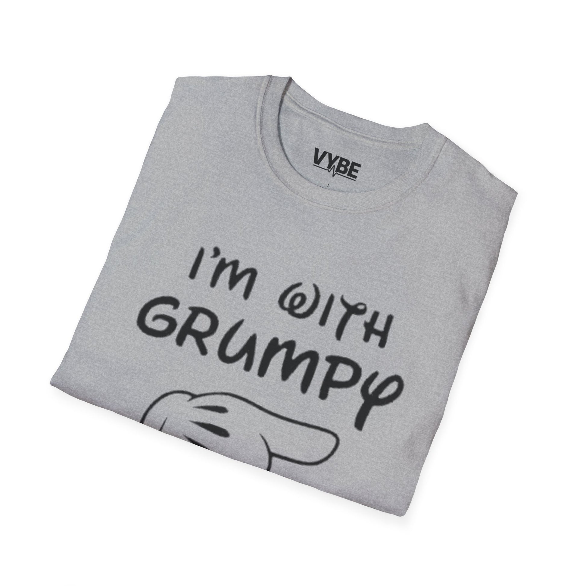 I'm with Grumpy Unisex T-Shirt, Couples Tees, Gift For Couples - VYBE Shop
