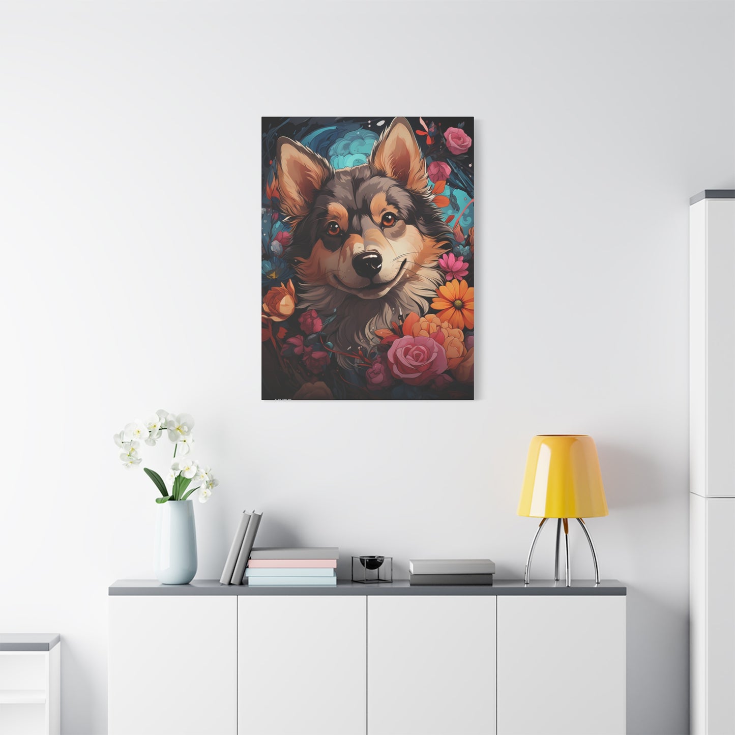 Charming Dog Canvas Art Print - Perfect Gift for Dog Lovers, Pet Portrait Wall Decor - VYBE Shop