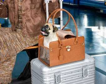 Premium Leather Pet Carrier - VYBE