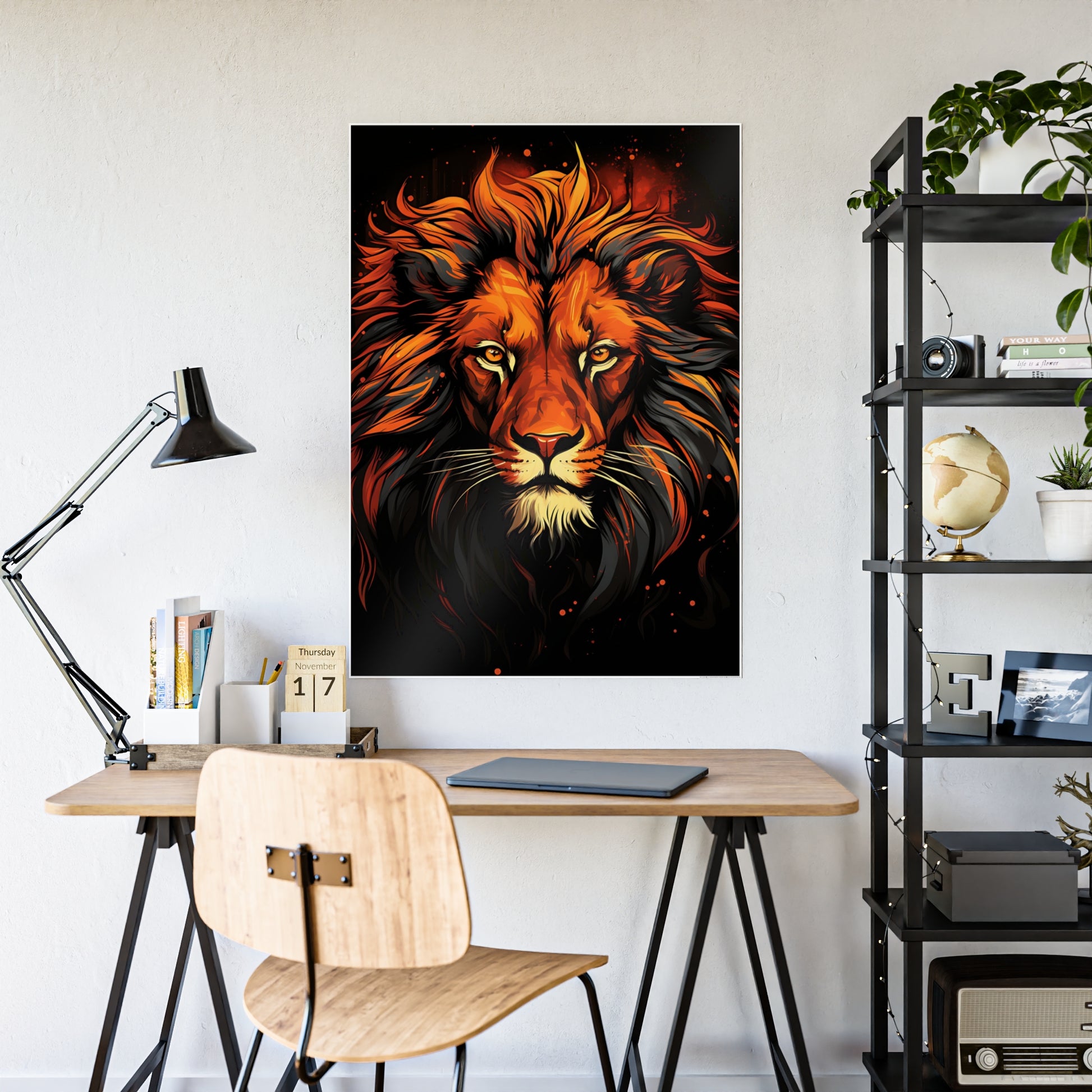 Lion Art Wall Posters - Stunning Posters for Animal Lovers - VYBE Shop