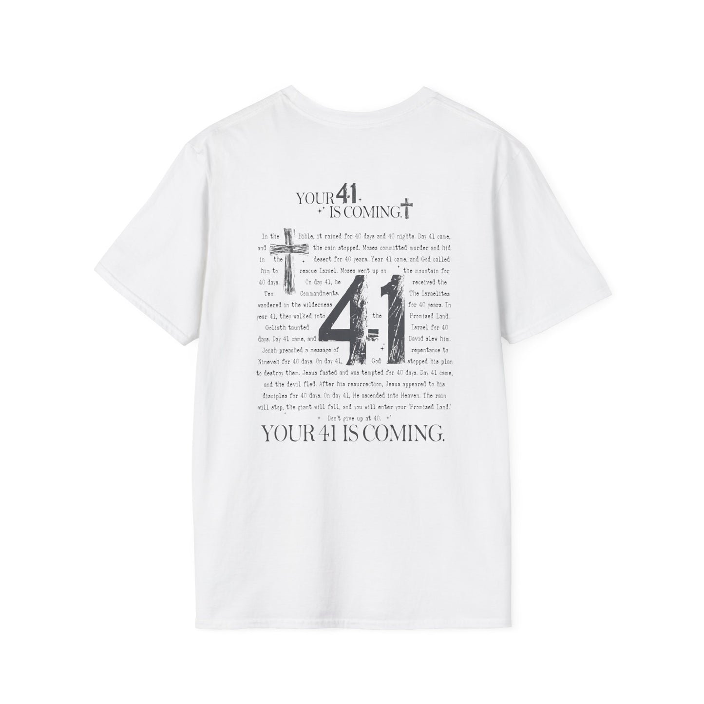 Religious- 41 T-Shirt with Faith Design | Perfect for Believers, Gifts, Church Events, Casual Wear, Spirituality - VYBE Shop