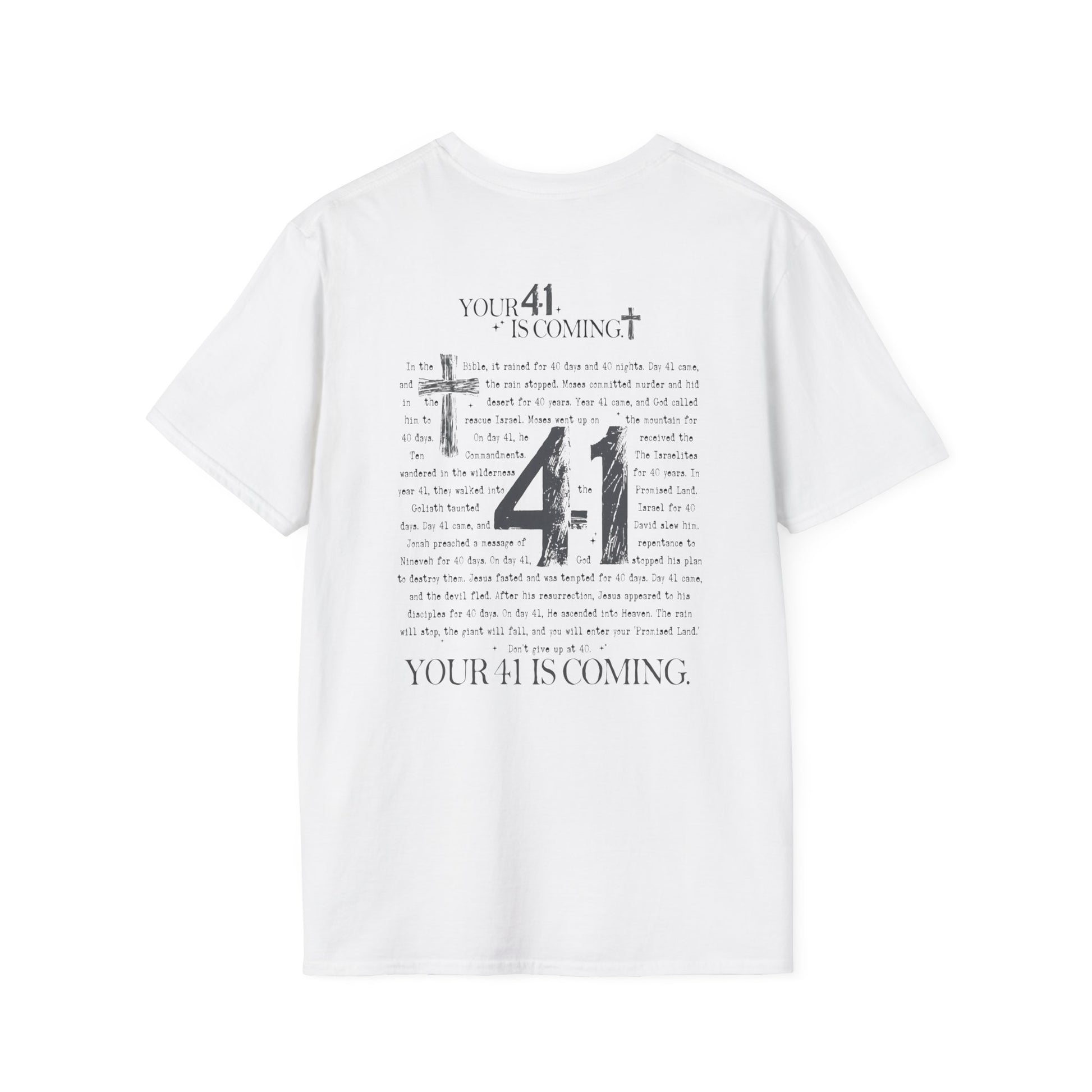 Religious- 41 T-Shirt with Faith Design | Perfect for Believers, Gifts, Church Events, Casual Wear, Spirituality - VYBE Shop