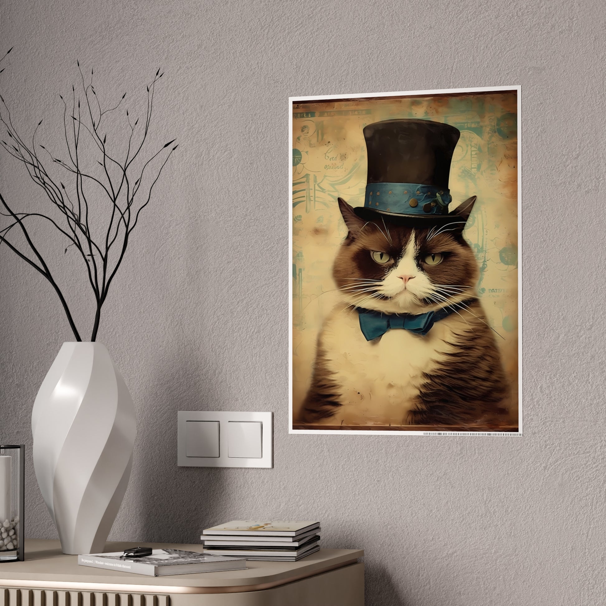 Cute Grumpy Cat Poster - VYBE Shop