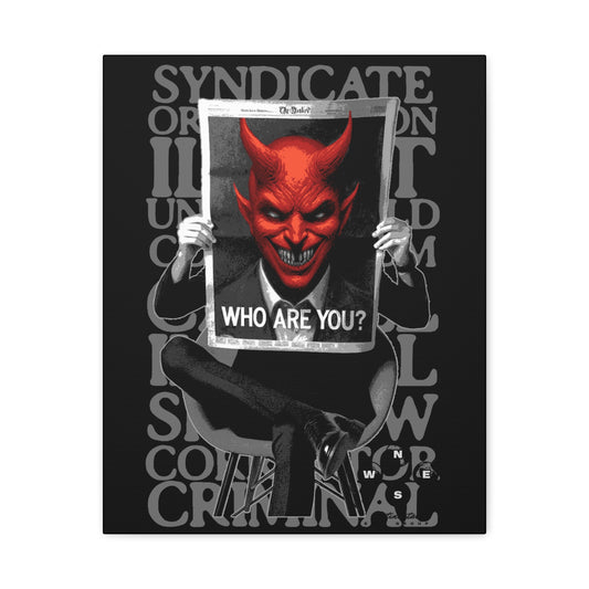 Devilish Canvas Art Print, Wall Decor, Contemporary Art, Gift for Horror Fans, Unique Home Decoration - VYBE Shop