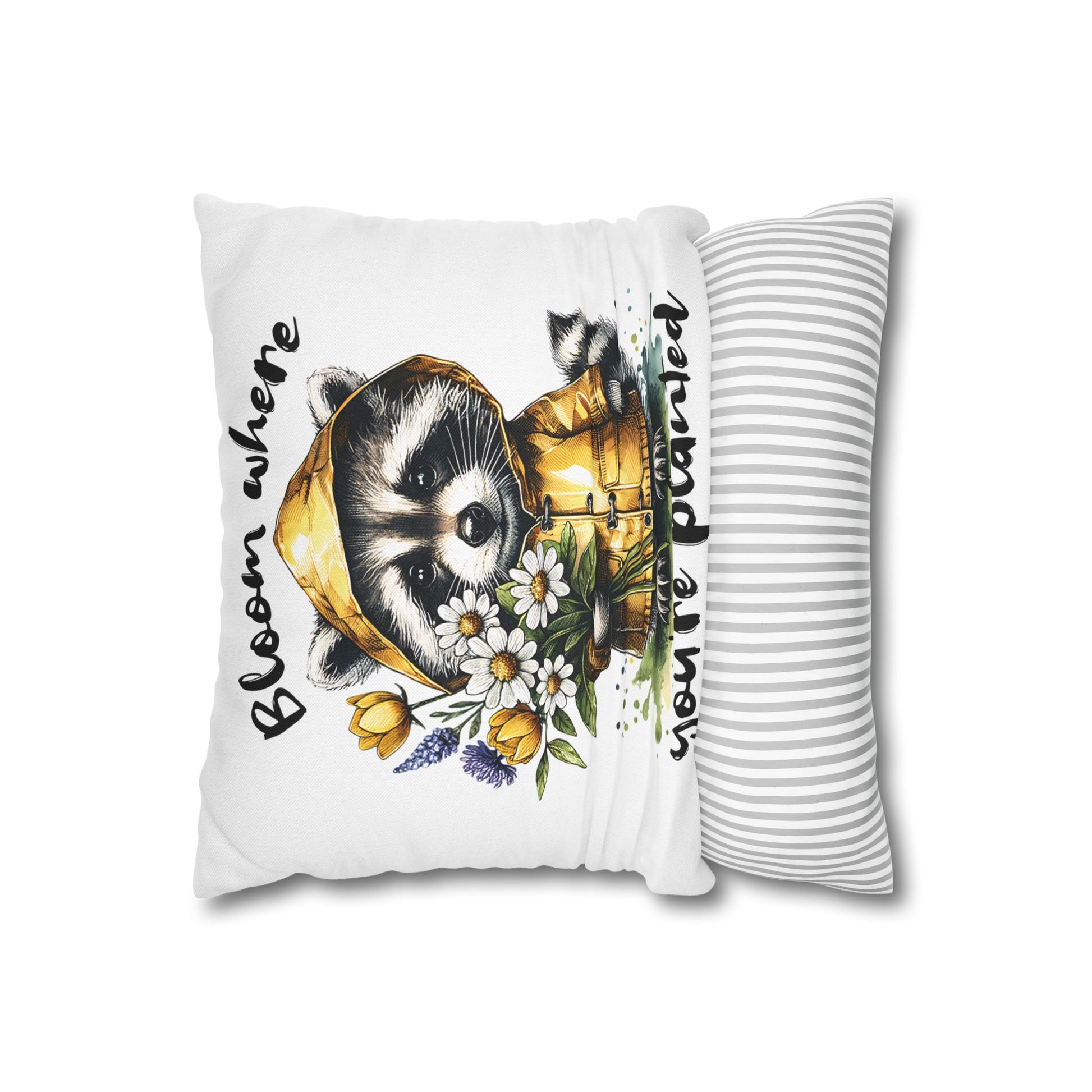 Whimsical Raccoon Pillowcase for Cozy Home Decor and Inspirational Bedroom Accent, Ideal Gift for Nature Lovers - VYBE Shop