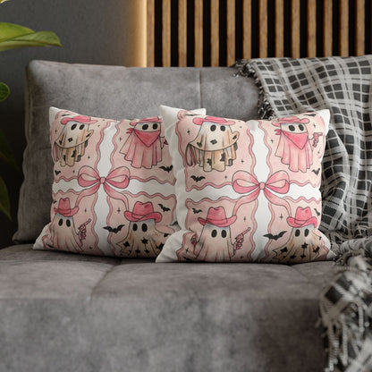 Cowboy Ghost Pillowcase - Cozy Halloween Decor and Cute Home Accent for Ghost Lovers - VYBE Shop