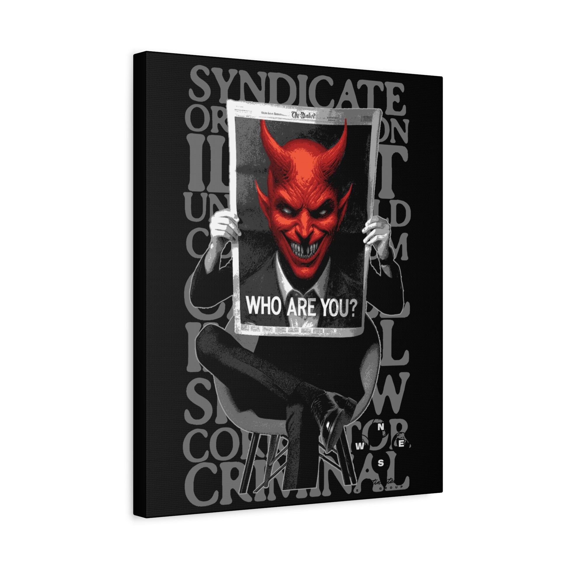 Devilish Canvas Art Print, Wall Decor, Contemporary Art, Gift for Horror Fans, Unique Home Decoration - VYBE Shop