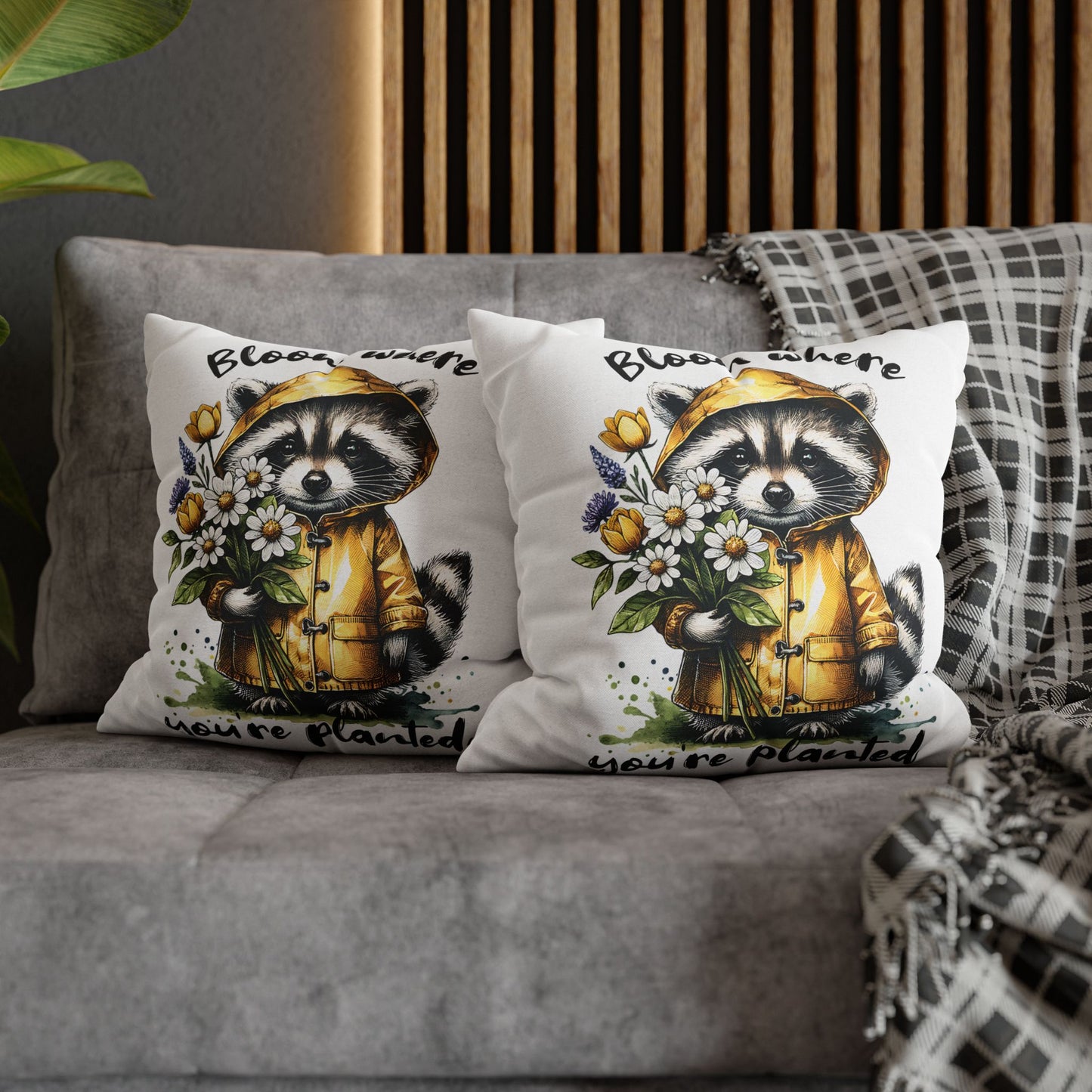 Whimsical Raccoon Pillowcase for Cozy Home Decor and Inspirational Bedroom Accent, Ideal Gift for Nature Lovers - VYBE Shop