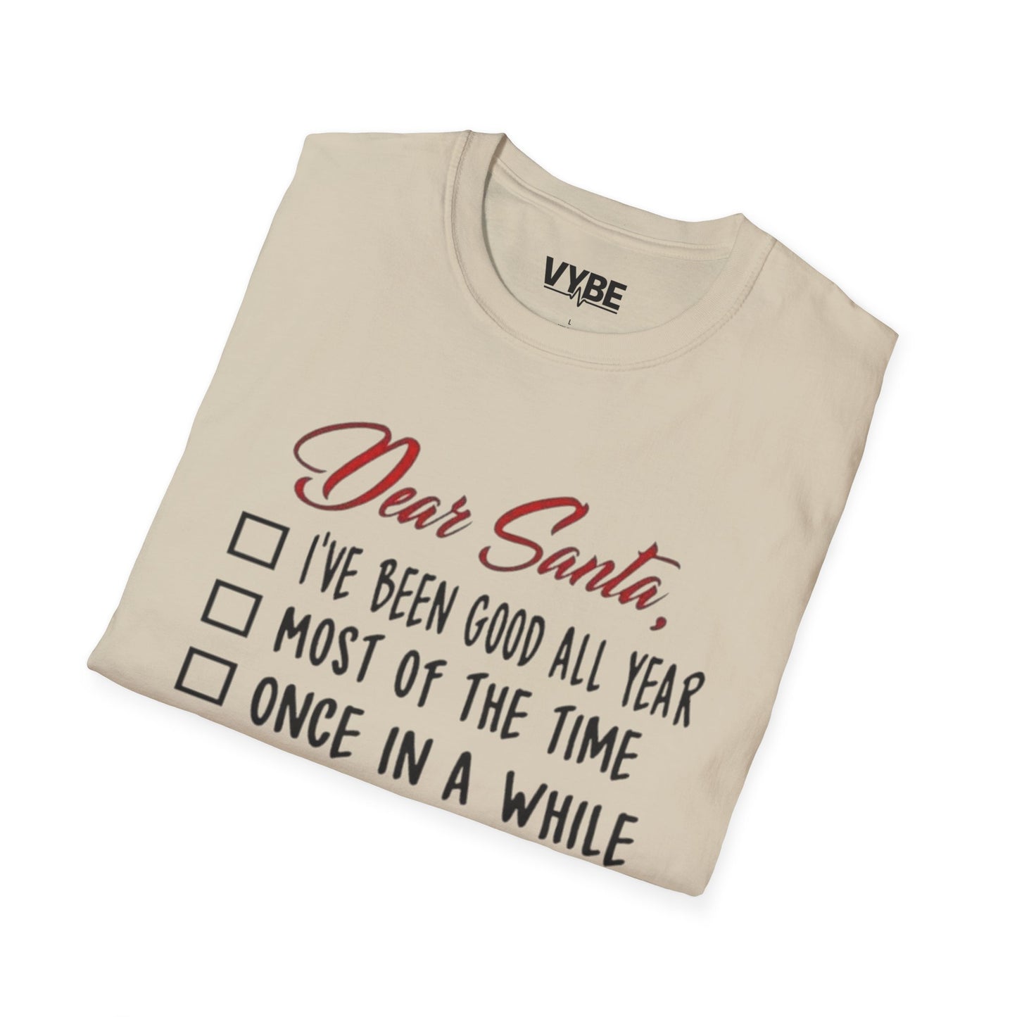 Christmas- Dear Santa Humor Tee - VYBE Shop