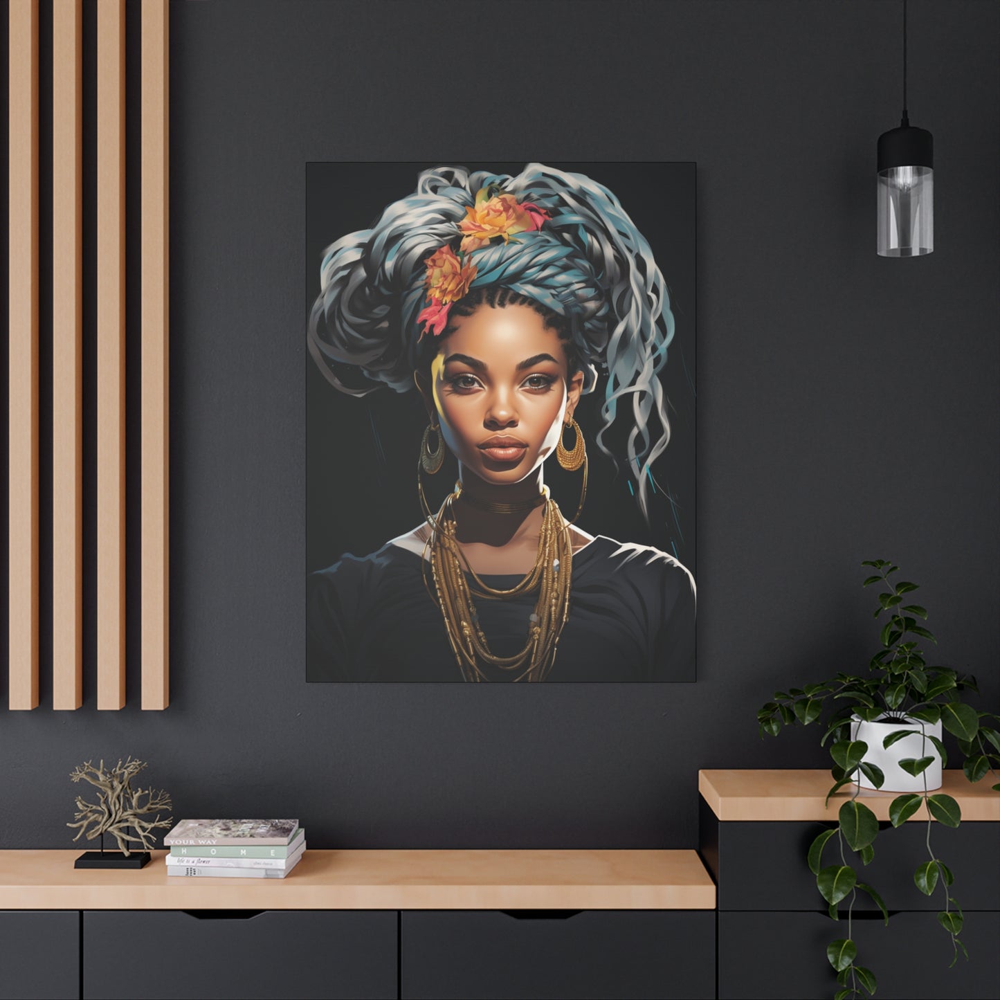 Matte Canvas Wall Art - Bohemian Decor, Ethnic Portrait, Gallery Wall, Unique Gift, Home Decoration - VYBE Shop