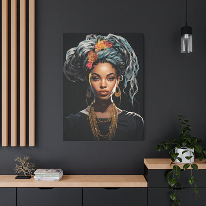 Matte Canvas Wall Art - Bohemian Decor, Ethnic Portrait, Gallery Wall, Unique Gift, Home Decoration - VYBE Shop