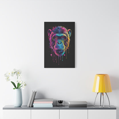 Colorful Monkey Canvas Art, Wall Decor, Animal Lover Gift, Gamer Room Design, Colorful Home Decoration - VYBE Shop