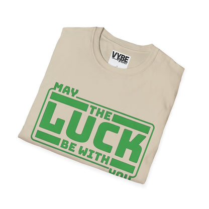 St Patrick's Day T-Shirt - May The Luck Be With You Design - VYBE Shop