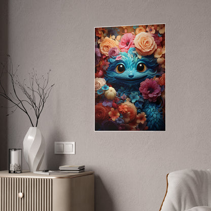 Whimsical Cat Art Poster – Enchanting Creature Artwork for Cat Lovers - VYBE Shop