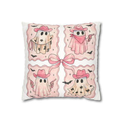 Cowboy Ghost Pillowcase - Cozy Halloween Decor and Cute Home Accent for Ghost Lovers - VYBE Shop