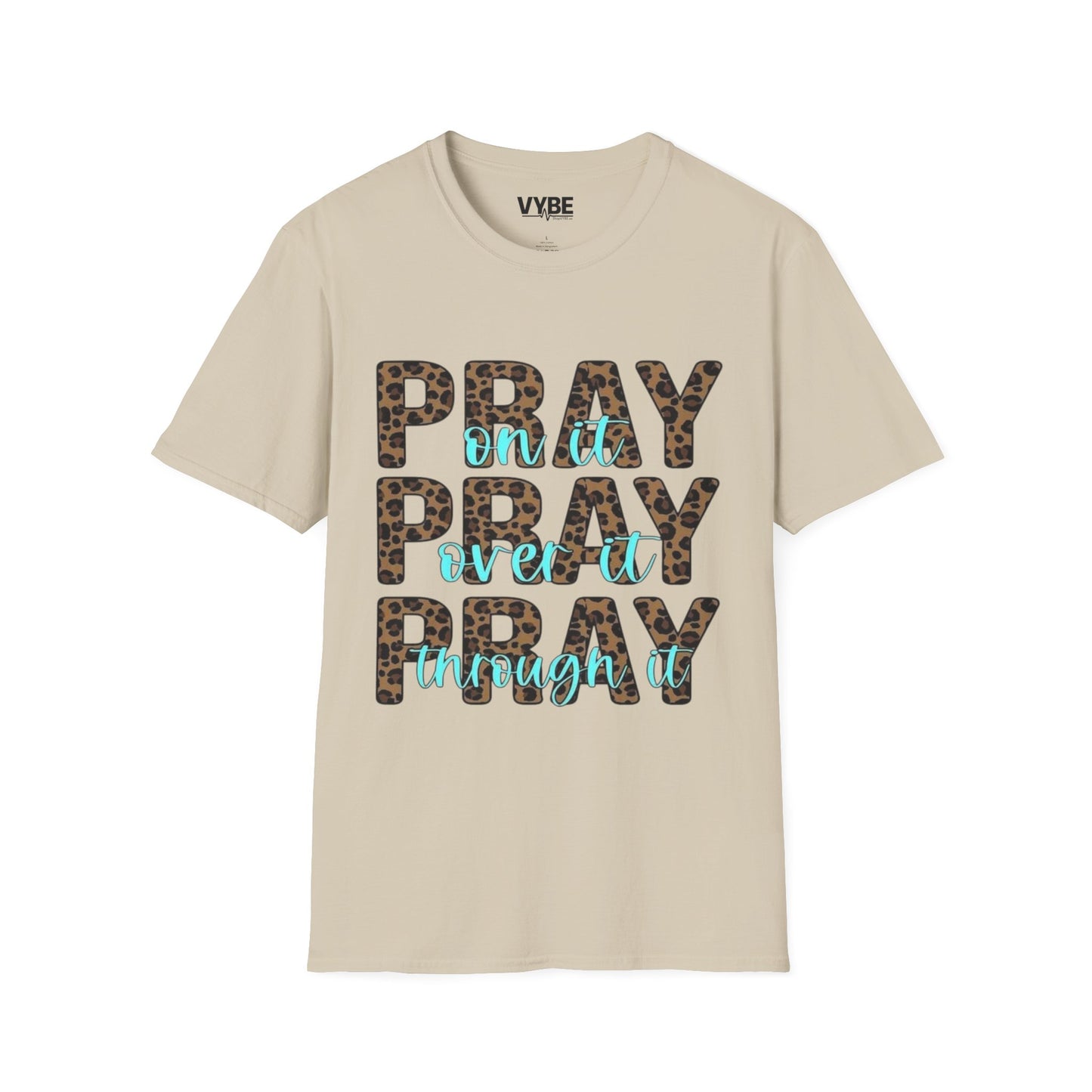 Pray Leopard Print T-Shirt - VYBE