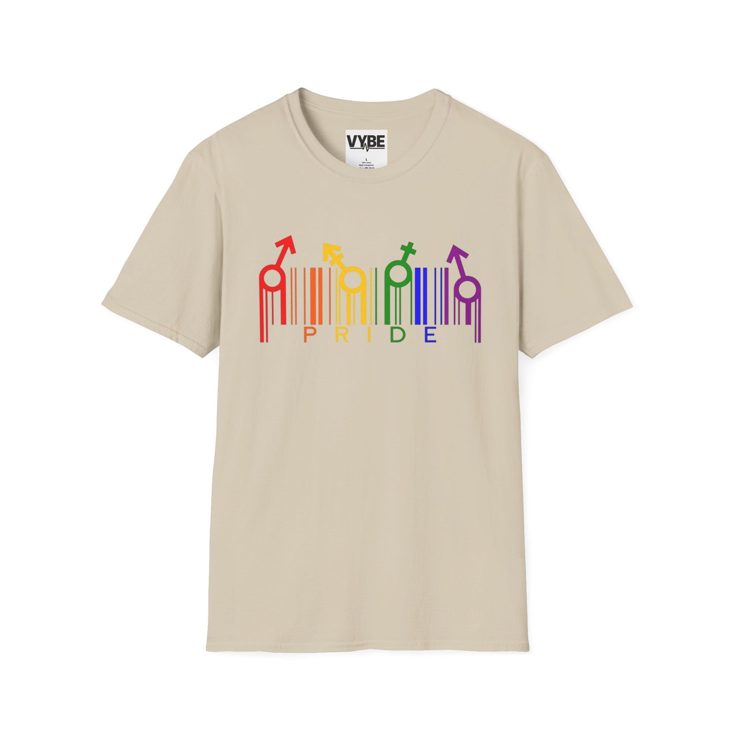 LGBTQ- Pride Graphic Tee, Rainbow Shirt for Celebrations, Unisex Equality Apparel, Softstyle Pride Wear - VYBE Shop