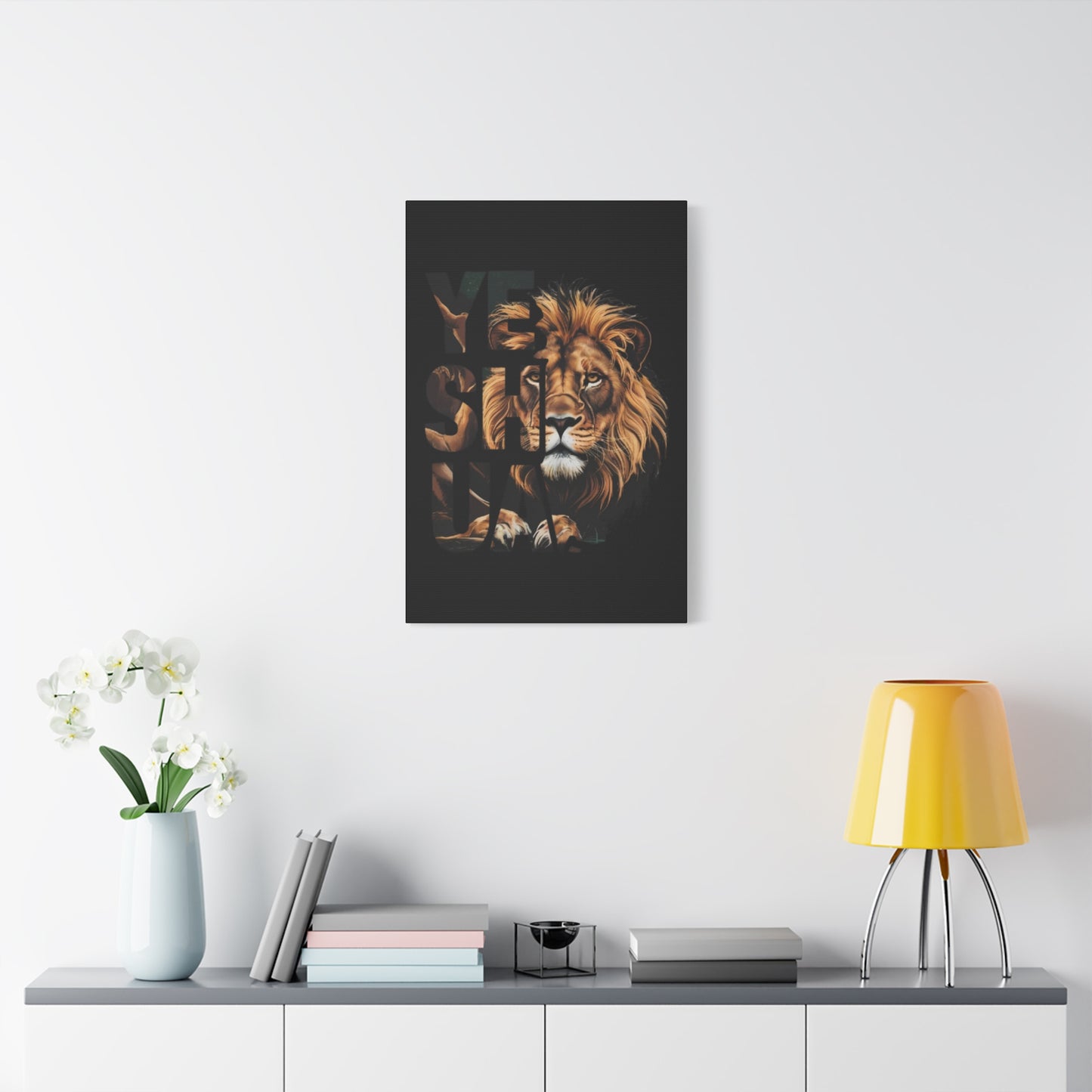 Religion- Majestic Lion Wall Art, Inspirational Home Decor, Animal Canvas Print, Gift for Nature Lovers, Motivational Artwork - VYBE Shop
