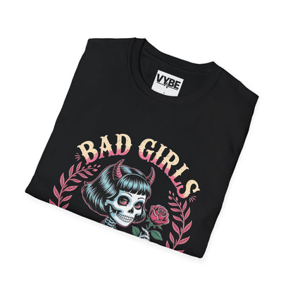 Edgy- Bad Girls Social Club T-Shirt, Unisex Graphic Tee, Alternative Fashion, Halloween Outfits, Gift for Rebels - VYBE Shop