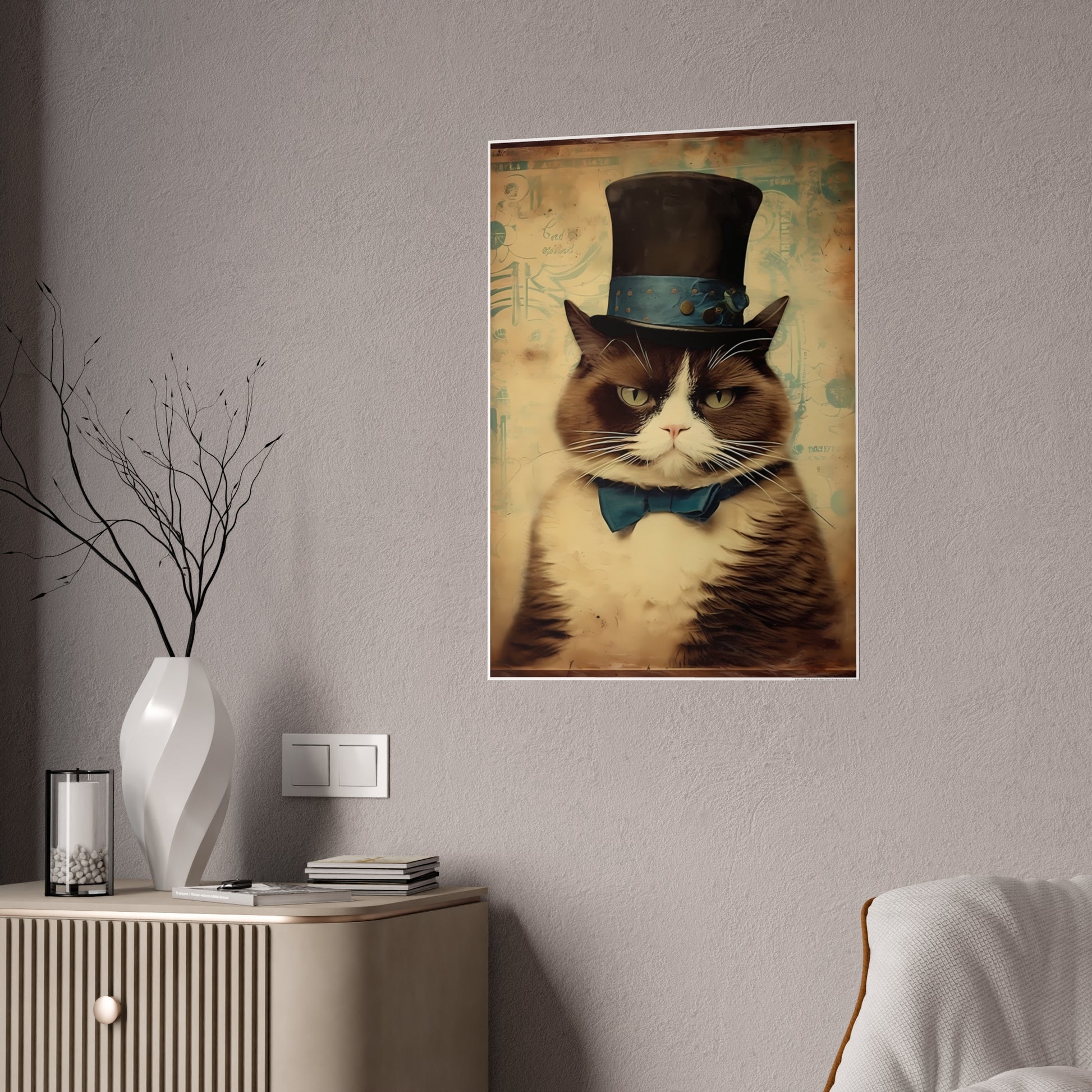 Cute Grumpy Cat Poster - VYBE Shop